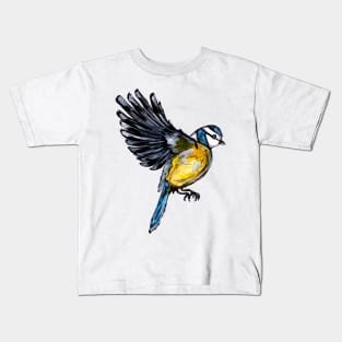 Little Blue Bird Kids T-Shirt